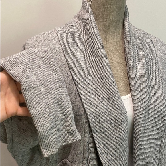 Aritzia Wilfred Diderot Cocoon Sweater Medium Grey Open Front Cardigan - Picture 6 of 16